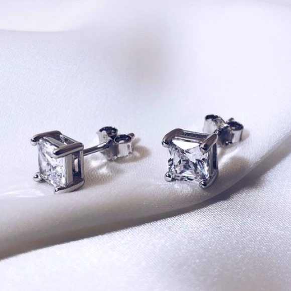 💎Insta square sterling silver earrings - Picture 3 of 3